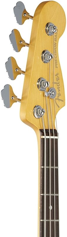 Fender American Ultra Precision Electric Bass, Rosewood Fingerboard (with Case), Mocha Burst, Headstock Left Front