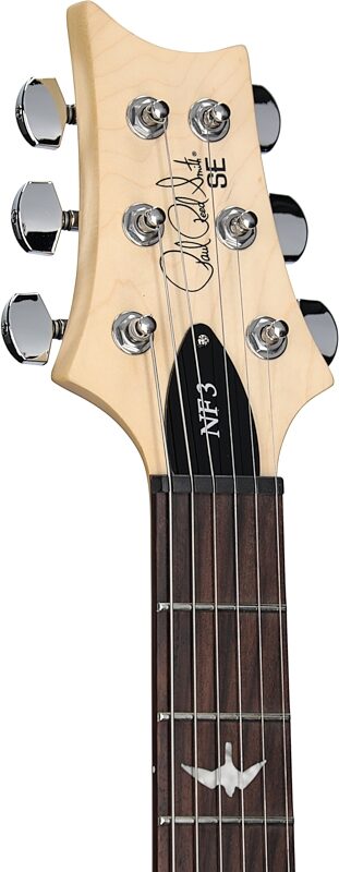 PRS Paul Reed Smith SE NF3 Electric Guitar, Rosewood Fingerboard (with Gig Bag), Pearl White, Headstock Left Front