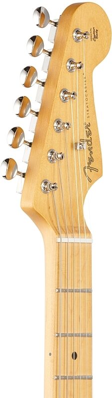 Fender Noventa Stratocaster Electric Guitar (with Gig Bag), Surf Green, Headstock Left Front