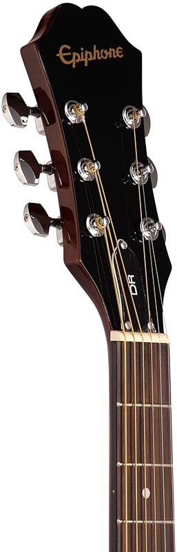 Epiphone DR-100 Acoustic Guitar, Natural, Headstock Left Front