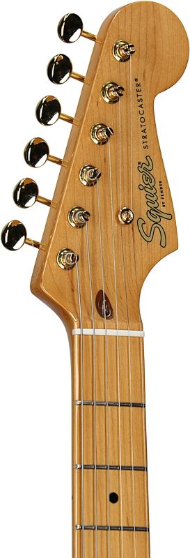 Squier Classic Vibe '50s Stratocaster Electric Guitar, with Maple Fingerboard, White Blonde, Headstock Left Front