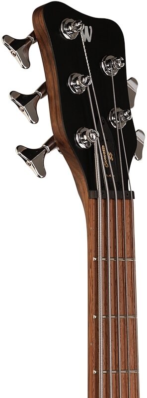 Warwick GPS Corvette Double Buck 5 Electric Bass, 5-String (with Gig Bag), Natural, Headstock Left Front