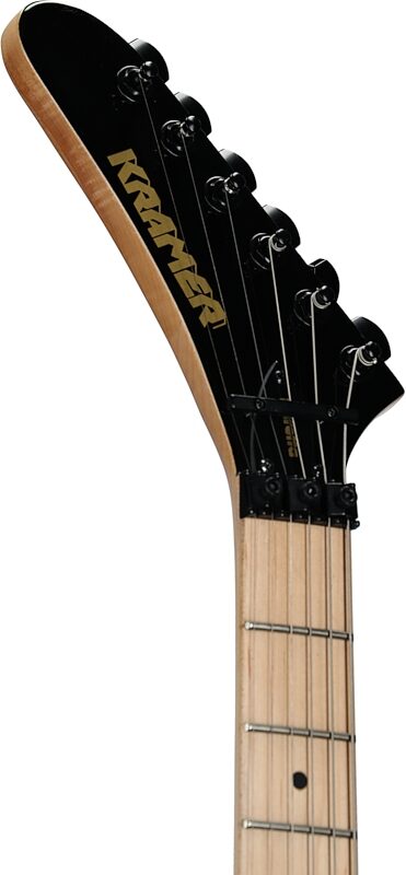 Kramer Baretta Original Series Electric Guitar, Left-Handed, Ebony, Headstock Left Front