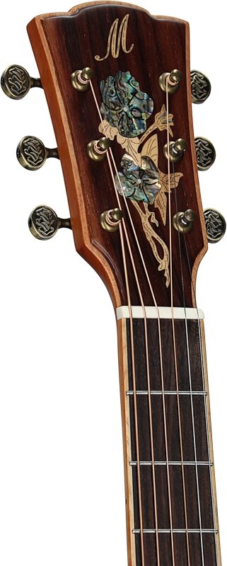 Merida DG20FOLC Grand Concert Acoustic-Electric Guitar (with Gig Bag), New, Headstock Left Front