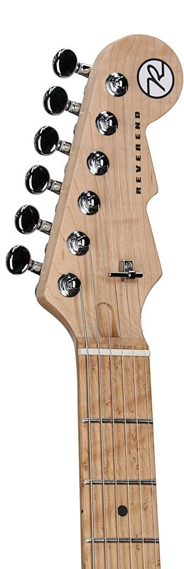 Reverend Airsonic W Electric Guitar, Metallic Alpine Burst, Headstock Left Front