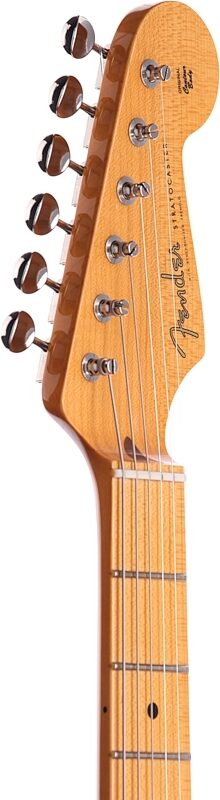 Fender Eric Johnson Stratocaster Electric Guitar (Maple with Case), 2-Color Sunburst, Headstock Left Front