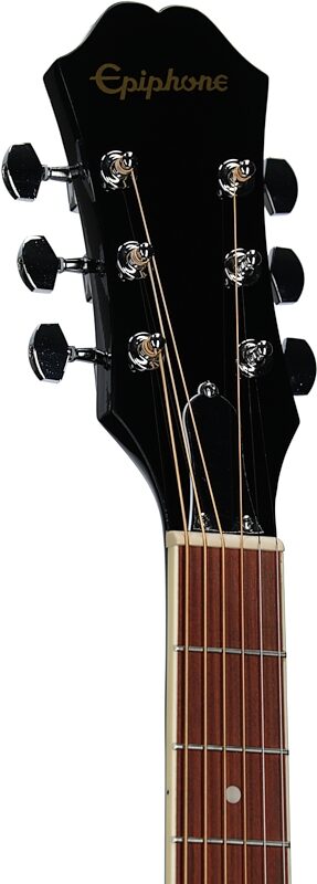 Epiphone FT-100 CE Songmaker Deluxe Acoustic-Electric Guitar, Ebony, Headstock Left Front
