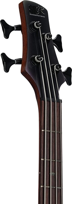 Ibanez SR500E Electric Bass, Black Aurora Burst, Headstock Left Front