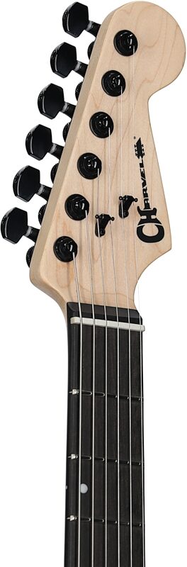 Charvel Pro-Mod DK24 HH HT E Electric Guitar with Ebony Fingerboard, Desert Sand, Headstock Left Front