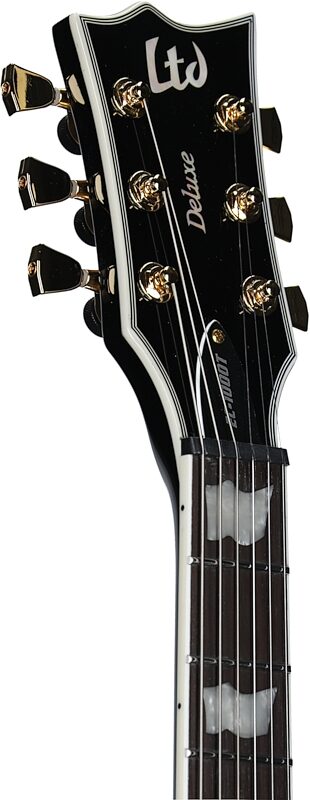 ESP LTD EC-1000T CTM Traditional Series Evertune Electric Guitar, Black, Headstock Left Front