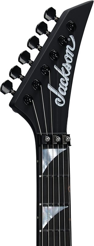 Jackson American Soloist SL2 DX Electric Guitar (with Case), Satin Black, Headstock Left Front