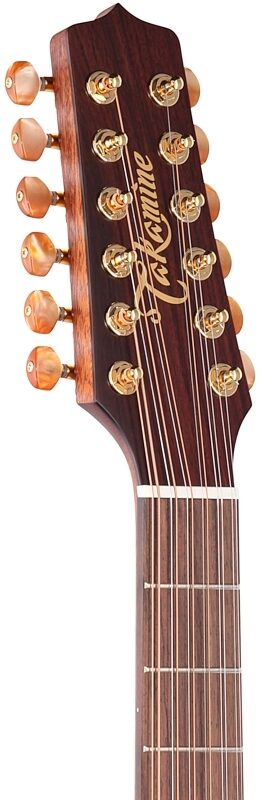 Takamine P3DC12 Acoustic-Electric Guitar, 12-String (with Case), Natural, Headstock Left Front