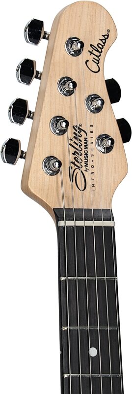 Sterling Intro Series Cutlass HSS Electric Guitar, Electric Blue, Headstock Left Front