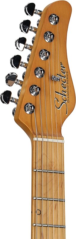Schecter MV-6 Electric Guitar, with Maple Fingerboard, Super Sonic Blue, Headstock Left Front