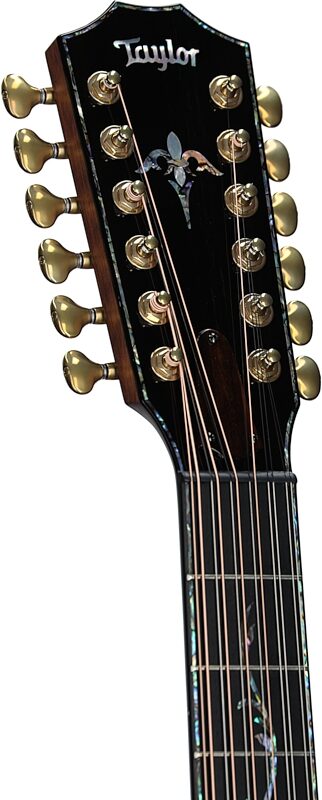 Taylor PS54ce Acoustic-Electric Guitar, 12-String (with Case), Shaded Edgeburst, Headstock Left Front
