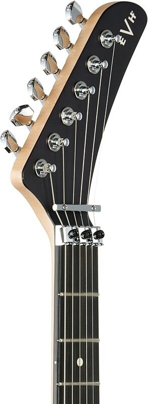 EVH Eddie Van Halen 5150 Series Deluxe Electric Guitar, Poplar Burl Black Burst, Headstock Left Front