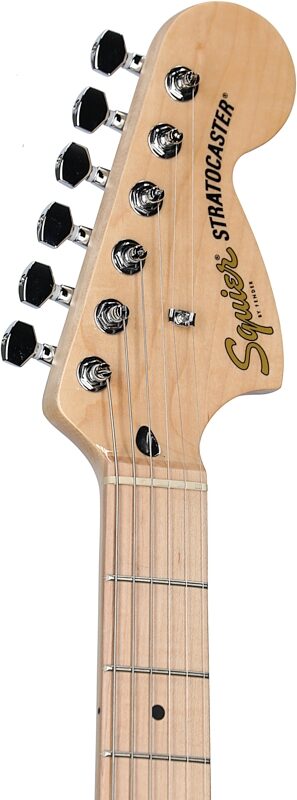 Squier Affinity Stratocaster Electric Guitar, with Maple Fingerboard, Black, Headstock Left Front