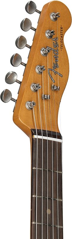 Fender Limited Edition Joe Strummer Telecaster Electric Guitar (with Case), Road Worn Black, Headstock Left Front
