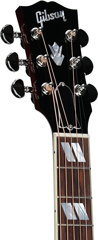 Gibson Limited Edition Hummingbird Standard Acoustic-Electric Guitar (with Case), Wine Red, Headstock Left Front