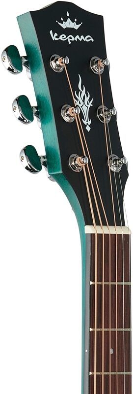 Kepma K3 Series GA3-130 Acoustic Guitar, Blue Matte, Scratch and Dent, Headstock Left Front