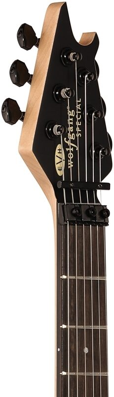 EVH Eddie Van Halen Wolfgang Special Ebony Fingerboard Electric Guitar, Stealth Black, USED, Blemished, Headstock Left Front