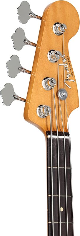 Fender Vintera II '60s Precision Electric Bass, Rosewood Fingerboard (with Gig Bag), Olympic White, Headstock Left Front