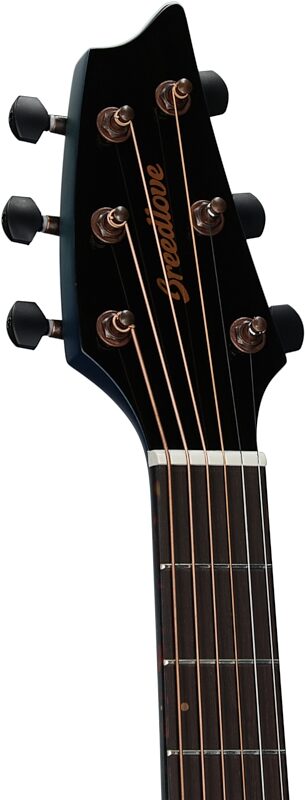 Breedlove Pursuit Exotic S Concert CE Myrtlewood Acoustic-Electric Guitar, Blue Eyes, B-Stock, Headstock Left Front