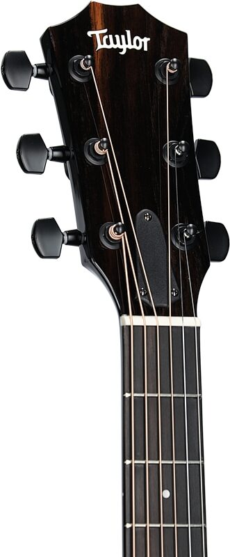 Taylor 217e Plus Grand Pacific Acoustic-Electric Guitar (with Aerocase), Black, Headstock Left Front