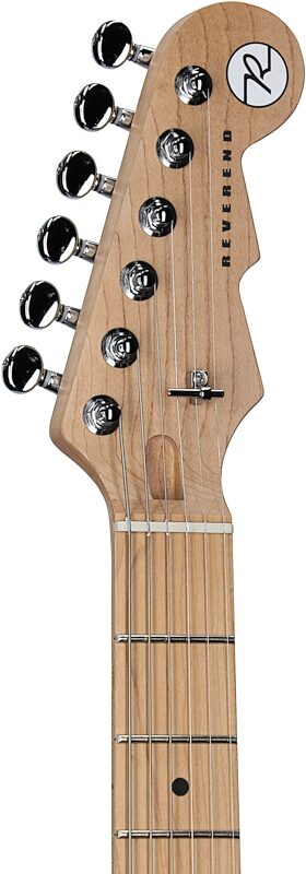 Reverend Six Gun HPP Electric Guitar, Avocado Burst, Headstock Left Front
