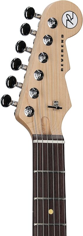 Reverend Double Agent W Electric Guitar, Metallic Silver Freeze, Rosewood Fretboard, Headstock Left Front