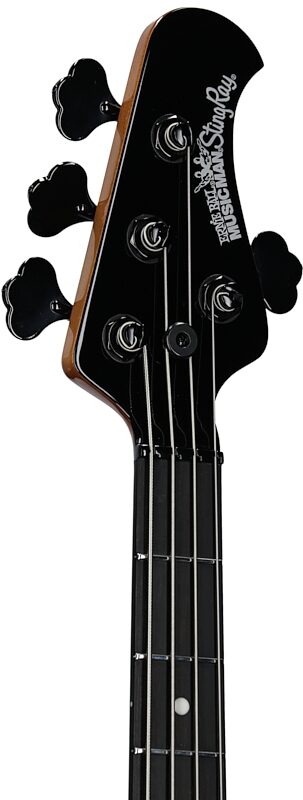 Ernie Ball Music Man StingRay Special Electric Bass (with Case), Raspberry Burst, Headstock Left Front