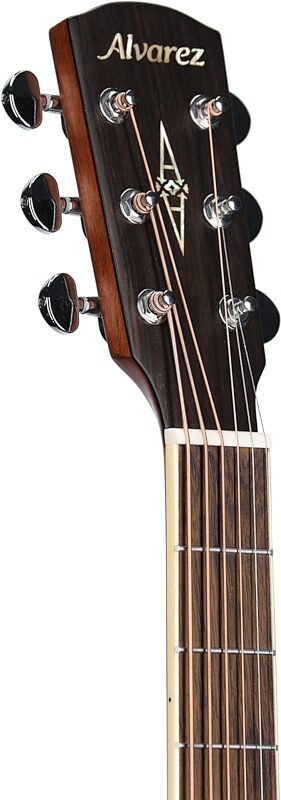 Alvarez ABT60E Baritone Acoustic-Electric Guitar, Natural, Headstock Left Front
