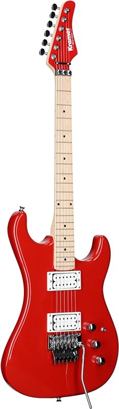 Kramer Pacer Classic Floyd Rose Electric Guitar, Special Scarlett Red, Headstock Left Front