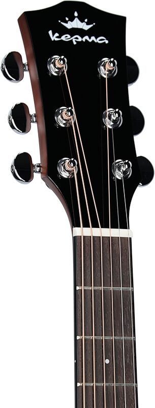 Kepma Elite Series GA2-232 Acoustic-Electric Guitar (with Gig Bag), Sunburst, Headstock Left Front