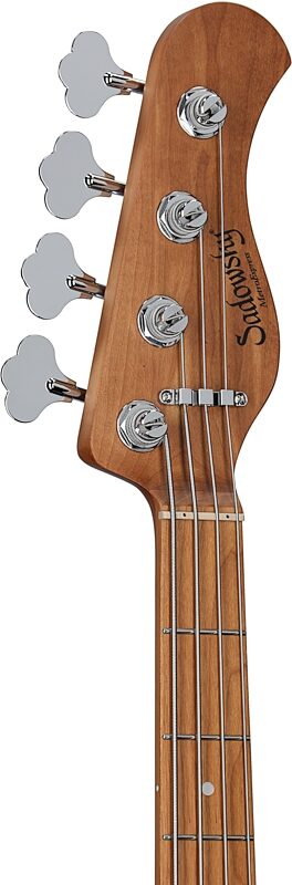 Sadowsky MetroExpress MS4 Modern Electric Bass, with Maple Fingerboard, Sunburst, Headstock Left Front