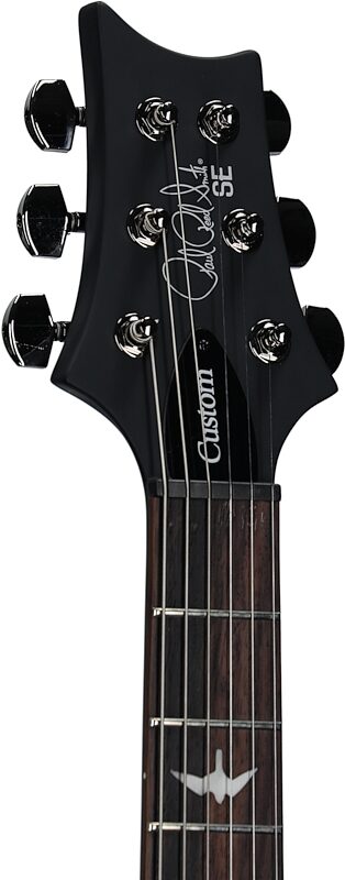 PRS Paul Reed Smith SE Custom 24-08 Electric Guitar, Burl Lake Blue Midnight Burst, Headstock Left Front