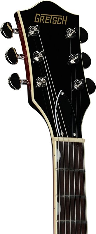 Gretsch G2655 Streamliner CB Junior Electric Guitar, Claret Burst, Headstock Left Front