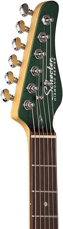 Schecter PT Fastback IIB Electric Guitar, Dark Emerald Green, Headstock Left Front
