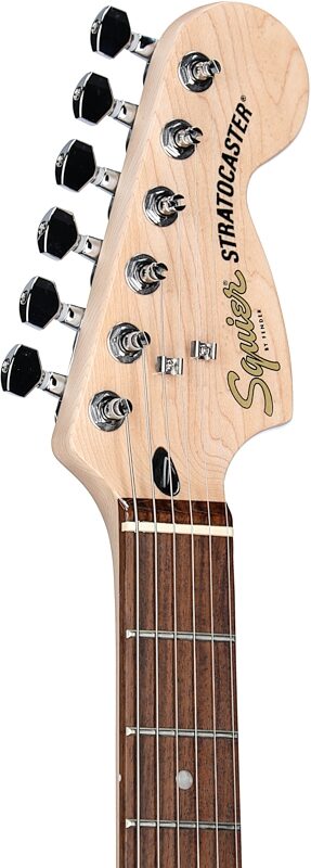 Squier Affinity Stratocaster Junior HSS Electric Guitar, Laurel Fingerboard, 3-Color Sunburst, Headstock Left Front