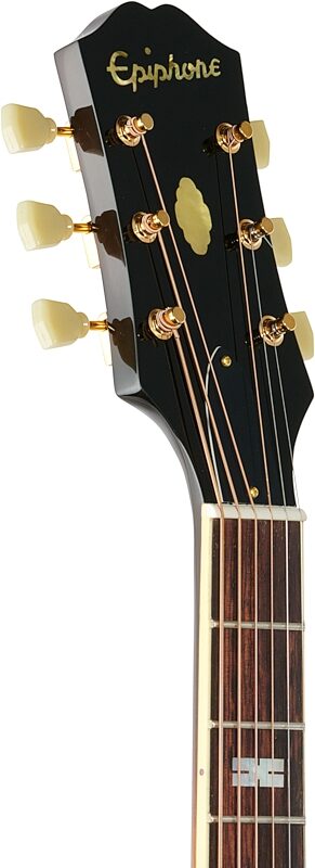 Epiphone USA Frontier Acoustic-Electric Guitar (with Case), Frontier Burst, Headstock Left Front