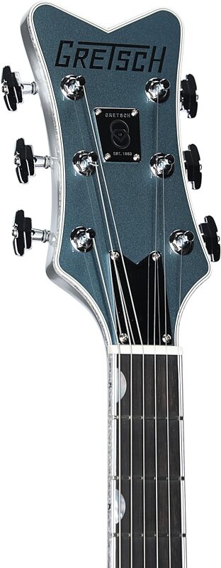 Gretsch G6134T-140 Limited Edition Penguin Electric Guitar (with Case), Double Platinum Penguin, Headstock Left Front