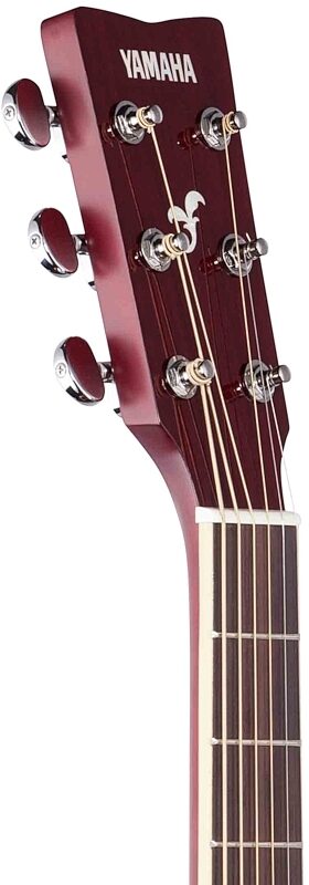 Yamaha FS-TA Concert TransAcoustic Acoustic-Electric Guitar, Ruby Red, Headstock Left Front