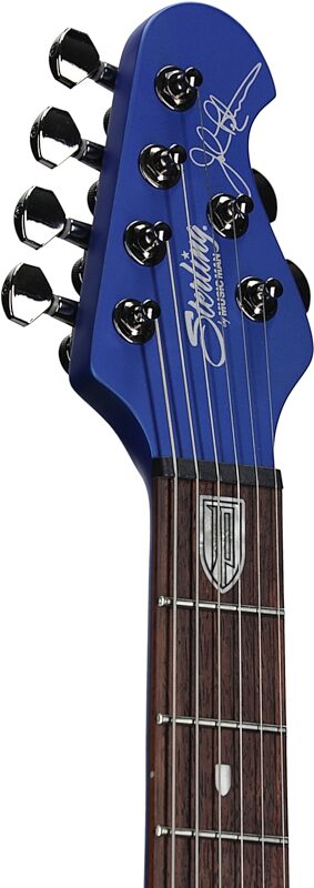 Sterling by Music Man Majesty John Petrucci Signature Electric Guitar (with Gig Bag), Siberian Sapphire, Headstock Left Front