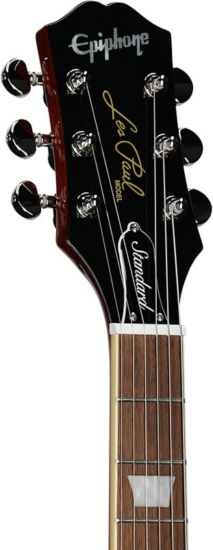 Epiphone Inspired by Gibson Les Paul Standard '60s Electric Guitar, Left-Handed (with Gig Bag), Iced Tea, Headstock Left Front
