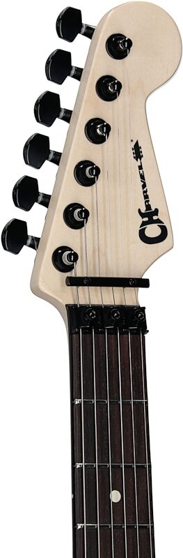 Charvel Pro-Mod Relic San Dimas ST1 HH Electric Guitar (with Gig Bag), Satin Ferrari Red, Headstock Left Front