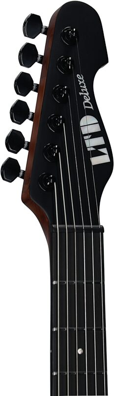 ESP LTD Deluxe SN-1000HT Electric Guitar, Silver Blast, Headstock Left Front