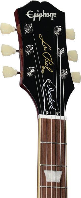 Epiphone Les Paul Standard 50s Electric Guitar, Left-Handed, Vintage Sunburst, Headstock Left Front