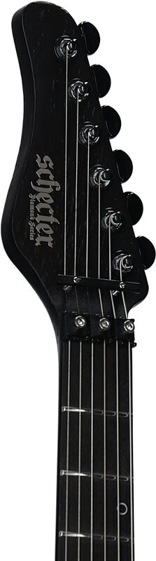 Schecter SVS Exotic Electric Guitar, Left-Handed, Ziricote, Headstock Left Front