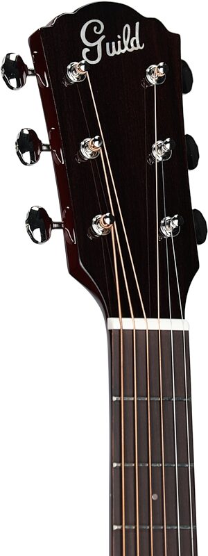 Guild DS-240 Dreadnought Acoustic Guitar, Wine Red, Headstock Left Front