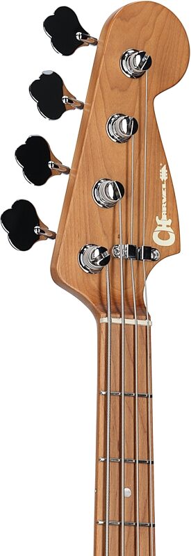 Charvel Pro-Mod San Dimas PJ IV Electric Bass, Metallic Black, USED, Blemished, Headstock Left Front